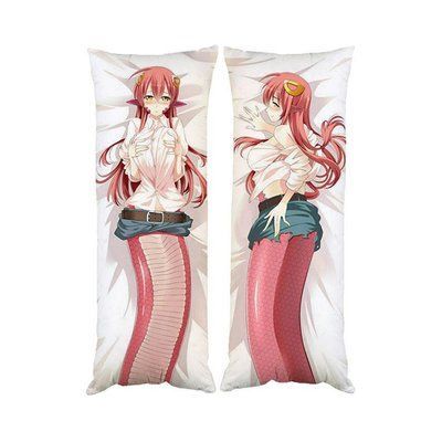 Подушка дакімакура Мія Ламія Monster Musume декоративна ростова подушка для обіймання двостороння D100-2525-2526 фото