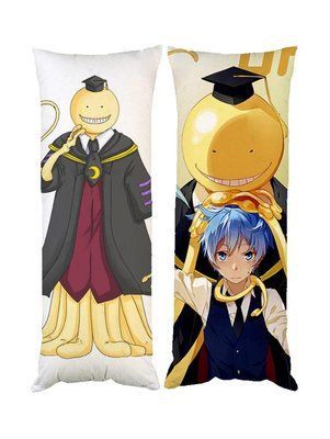 Подушка дакімакура Koro sensei Коро-сенсей аніме Клас убивць декоративна ростова подушка для обіймання двостороння D100-2141-2142 фото