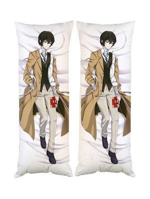 Подушка дакімакура Дадзай Осаму Bungou Stray Dogs декоративна ростова подушка для обіймання двостороння D100-2333-2333 фото