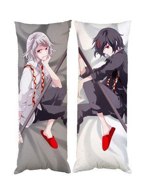Подушка дакімакура Токійський гуль Tokyo Ghoul декоративна ростова подушка для обіймання двостороння D100-1107-1108 фото