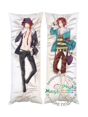 Подушка дакімакура Райто Сакамакі Диявольські кохані Diabolik Lovers декоративна ростова подушка для обіймання двостороння D100-1685-1686 фото