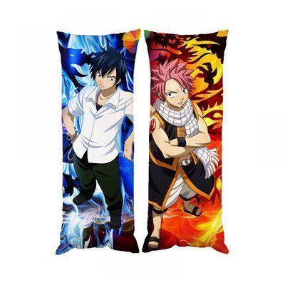 Подушка дакімакура Нацу та Грей Fairy Tail декоративна ростова подушка для обіймання D100-2543-2544 фото