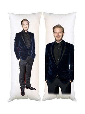 Подушка дакімакура Felix Kjellberg a.k.a. PewDiePie декоративна ростова подушка для обіймання двостороння D100-2765-2766 фото