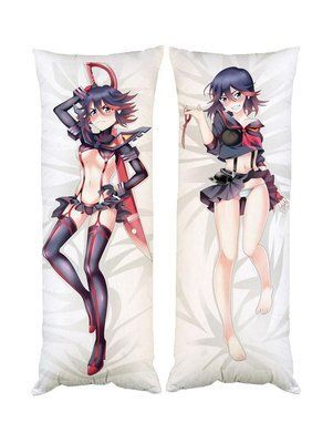 Подушка дакімакура Рюко Матою Круші Кромсай Kill la kill декоративна ростова подушка для обіймання двостороння D100-1779-1780 фото