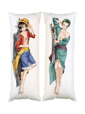 Подушка дакімакура Ван Піс One Piece декоративна ростова подушка для обіймання двостороння D100-2215-2216 фото
