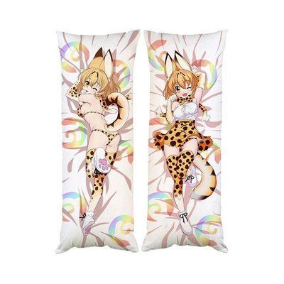 Подушка дакімакура kemono friends Сервал декоративна ростова подушка для обіймання D100-2137-2138 фото