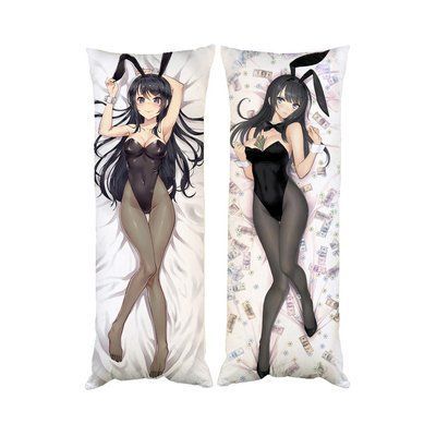 Подушка дакимакура Маи Сакурадзима Bunny Girl декоративная ростовая подушка для обнимания D100-3115-3116 фото